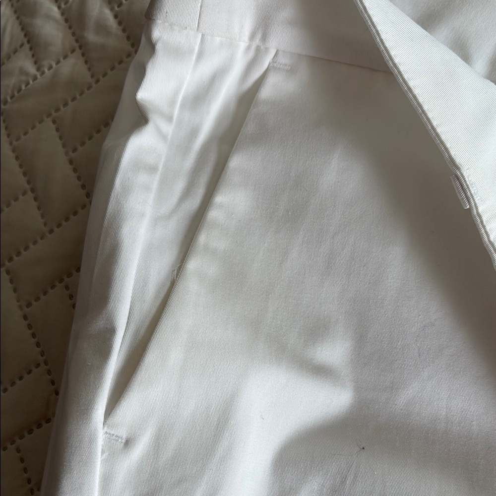 Ann Taylor Factory White Cropped/Cuffed Pants SZ 16 - Picture 5 of 9